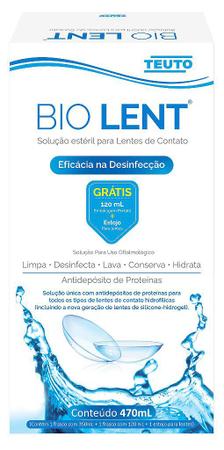 Imagem de Bio lent solução para lente de contato kit frasco 350ml + frasco 120ml teuto