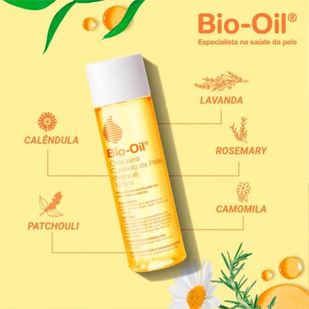 Bio Oil Natural Óleo Corporal Cicatrizante 125ml - Bio-oil Imagem de Bio Oil Natural Óleo Corporal Cicatrizante 125ml