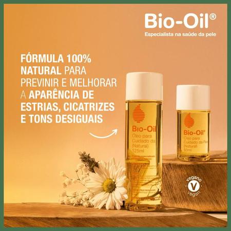 Bio Oil Óleo Hidratante 100% Natural 125ml - Bio-Oil Imagem de Bio Oil Óleo Hidratante 100% Natural 125ml