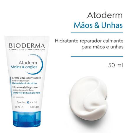 Imagem de Bioderma Atoderm Creme Hidratante para Mãos e Unhas 50ml