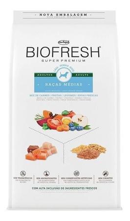 Imagem de Biofresh Super Premium Para Cão Adulto De Raça Média Sabor Carne, Frutas E Vegetais Em Sacola De 15kg