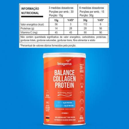 Imagem de Biogens kit 2x balance collagen protein 450g neutro