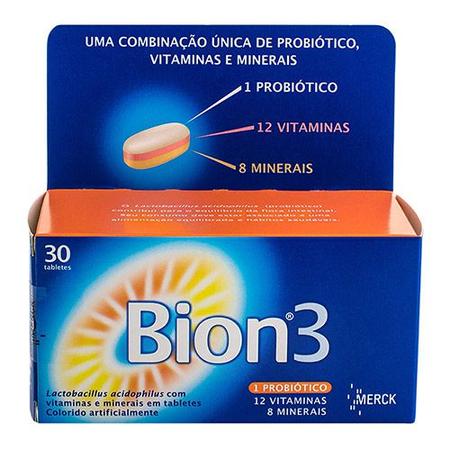 Bion 3 30 tabletes - MERCK BRASIL OTC - Lactobacilos - Magazine Luiza