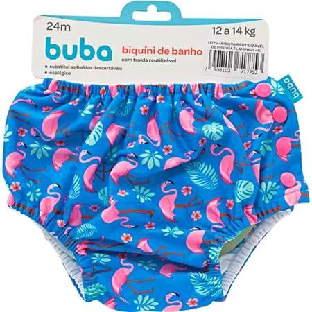 Imagem de Biquíni de Banho com Fralda Reutilizável Flamingos G 11775 - Buba