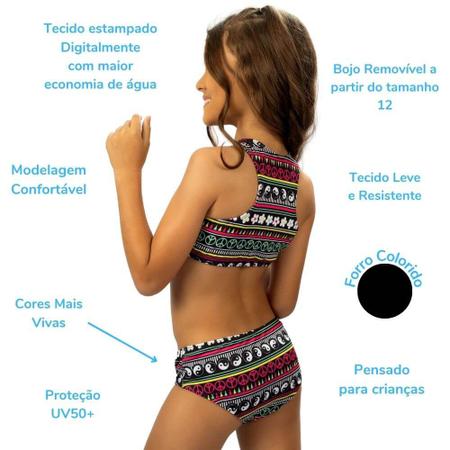 Maio Infantil com Ziper Vamos Brilhar Cecí Moda Praia