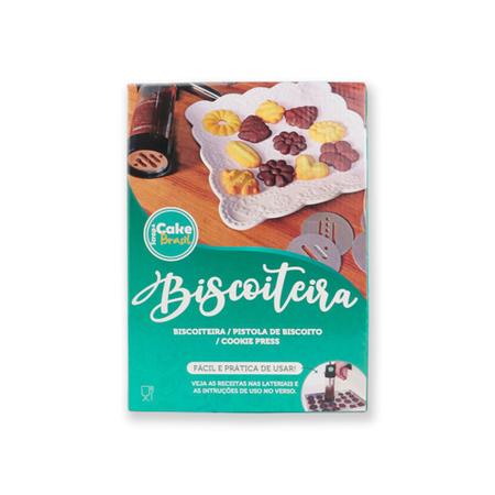 Biscoiteira Cake Brasil - 8 discos - decora - Máquina de Fazer Bolacha /  Biscoitos - Magazine Luiza