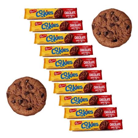 Biscoito Cookies De Chocolate Bauducco Kit 10 Imagem de Biscoito Cookies De Chocolate Bauducco Kit 10