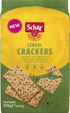 Biscoito Crackers Multigrãos sem Glúten e Lactose Schar 210g Imagem de Biscoito Crackers Multigrãos sem Glúten e Lactose Schar 210g