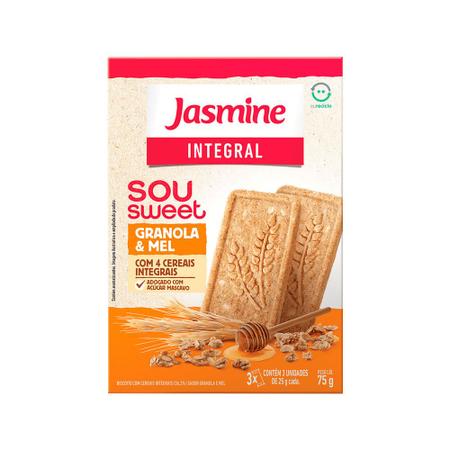 Imagem de Biscoito Sou Sweet Granola e Mel Integral Jasmine 75g