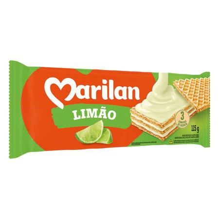 Imagem de Biscoito Wafer Marilan Sabor Limão com 115g