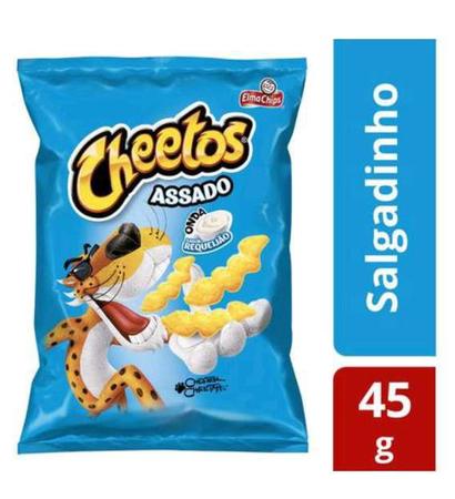 Biscoitos Salgadinhos Elma Chips cheetos requeijão Caixa C/ 15un