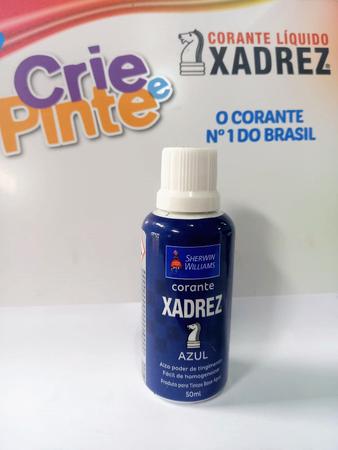 Corante Liquido 50 ml Azul Xadrez