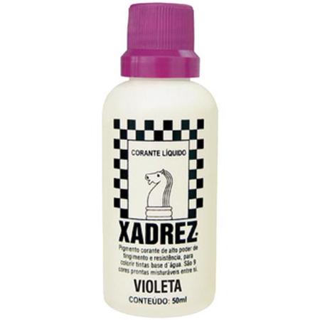 Corante Xadrez Bisnaga Pigmento Líquido 50ml Preto 6u