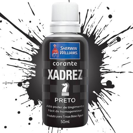 Corante Xadrez - PRETO 50ml - Corante Xadrez - PRETO 50ml - Tintas