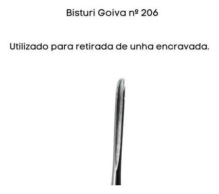 Imagem de Bisturi Goiva 206 Remoção De Unha Encravada Podologia Rosa