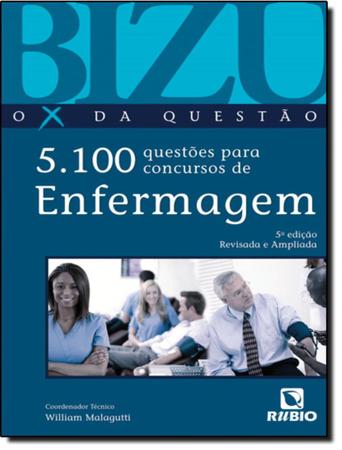 Imagem de Bizu - O X Da Questao - 5.100 Questoes Para Concursos Enfermagem - 5ª Ed - RUBIO