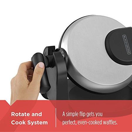 Imagem de Black+DECKER Máquina de Waffles Flip WM1404S, Prata