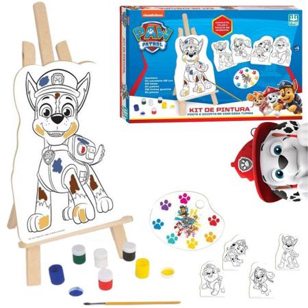 Kit de Pintura com Cavalete - Patrulha Canina - Nig Brinquedos