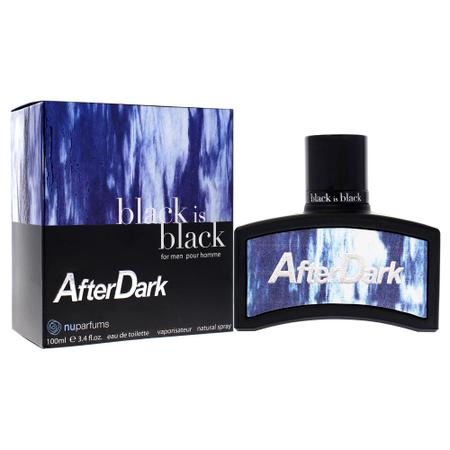 Imagem de Black Is Black After Dark por NuParfums, 3.4 oz Eau De Toilet