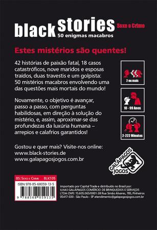 Black Stories: Sexo & Crime - Jogo de Cartas - Galápagos