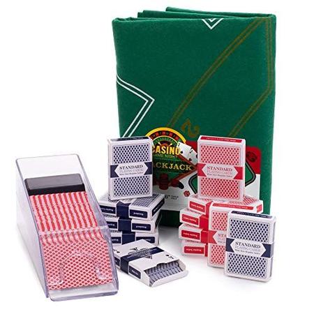 Blackjack Essentials Set - Inclui Tapete de Feltro de Mesa de