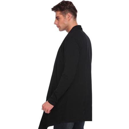 Blazer Cardigan Longo Masculino Casaco Estiloso Fashion Slim