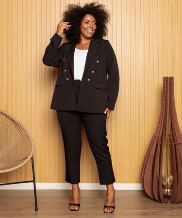 Blazer feminino hotsell amarelo plus size
