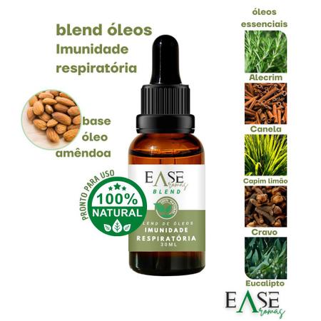 Imagem de Blend Óleos essenciais para Imunidade Respiratória 30ml Ease Aromas