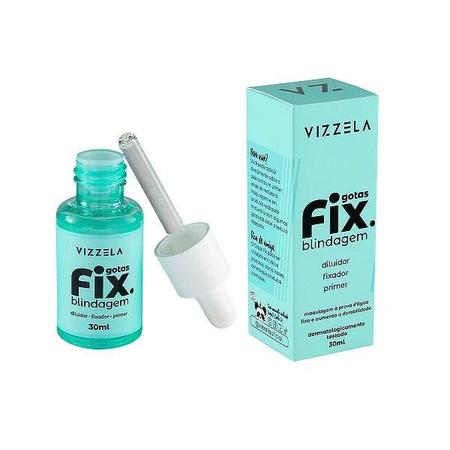 Imagem de Blindagem Vizzela Gotas Fix 30ml Diluidor Fixador e Primer