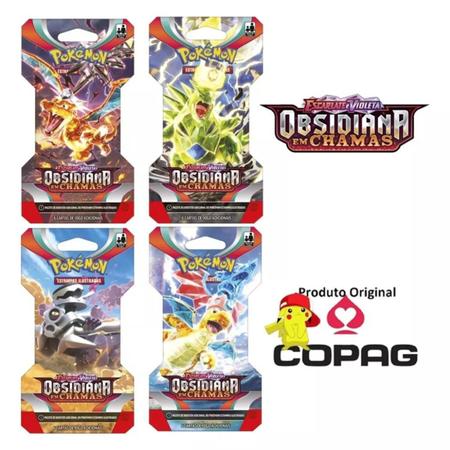 Blister Unitário Escarlate e Violeta COPAG Original Pacote 6 Cartas Pokémon  TCG Booster