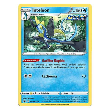 Jogo De Cartas Pokémon Espada E Escudo Inteleon - Copag - Deck de Cartas -  Magazine Luiza