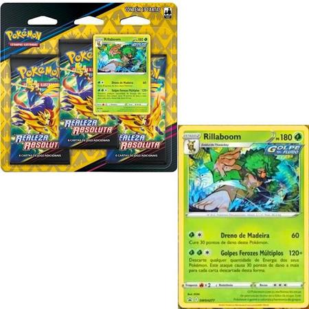 Cartas Pokemon Blister Triplo Realeza Absoluta Cinderace - Copag