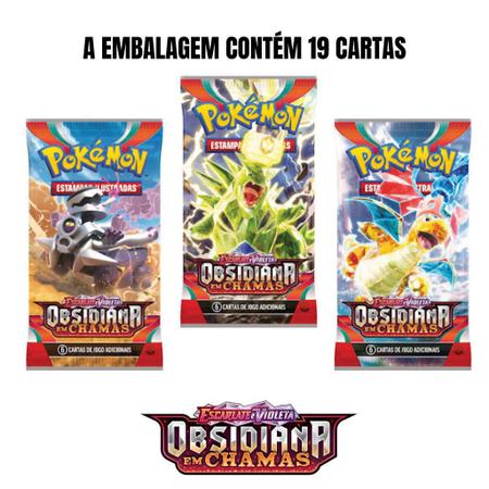 Pokémon Triple Obsidiana Em Chamas 19 Cartas Original Copag