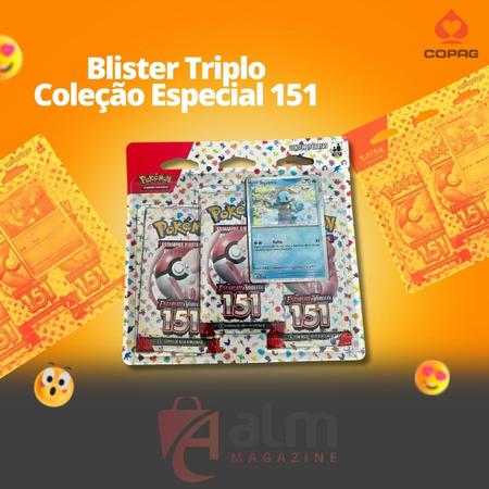 Pokemon - Blister Triplo - Escarlate Violeta - Colecao 151 COPAG