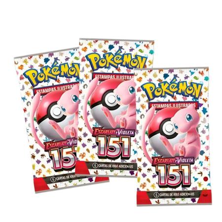 Cartas Pokémon EV3.5 Blister Triplo 151 - Squirtle - 33291 Copag - Real  Brinquedos