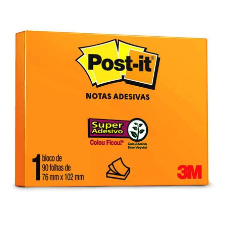 Imagem de Bloco Adesivo Post-It 3M 76x102mm 90 Folhas