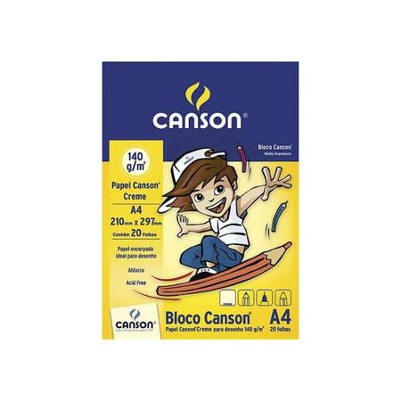 Imagem de Bloco de desenho A4 140g 20 folhas - Canson