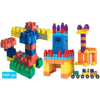 Bloco de Montar Bloc Slim 1000 Peças - Luctoys 008BS em Promoção