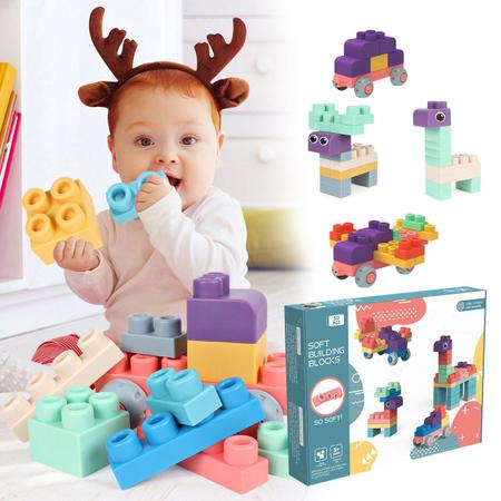 Blocos de Montar Infantil, Brinquedo para Bebês Usado 43806081
