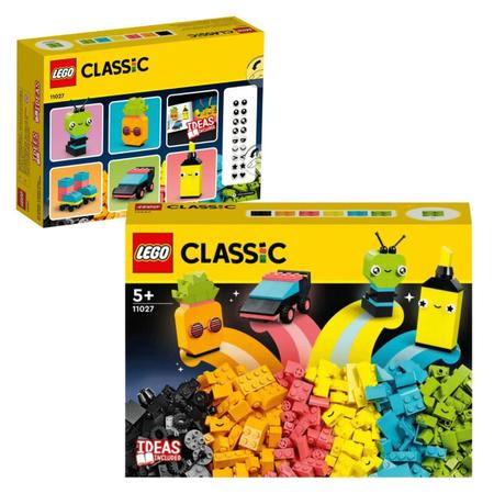 Imagem de Bloco De Montar Lego Classic Diversão Neon Criatriva 11027