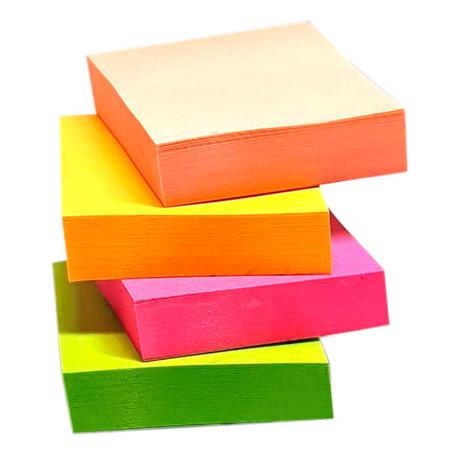 Coleção de blocos de notas coloridas para notas escolares