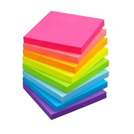 Imagem de Bloco de Notas com 400 Folhas 8cm x 8cm Estudos Marcação Post-it