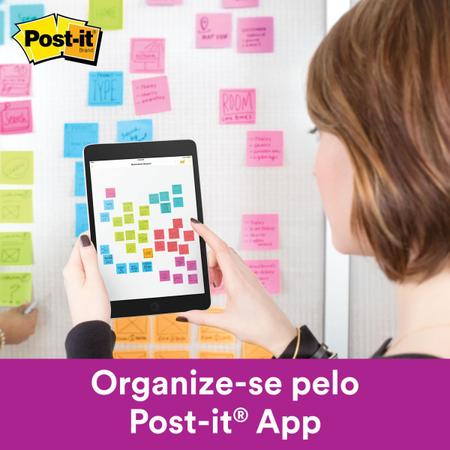 Imagem de Bloco de Recado POST-IT 76X76MM AZUL 45FLS.