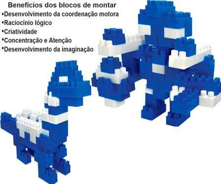 Bloco Monta Monta Kit 96 Peças Brinquedo Infantil Trenzinho - GGB  Brinquedos - Brinquedos de Montar e Desmontar - Magazine Luiza