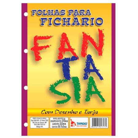 Imagem de Bloco para Fichário 96 Folhas Fantasia Romântica - Tamoio
