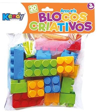 Blocos Criativos 60 Pecinhas Monta Monta Brinquedo Didático