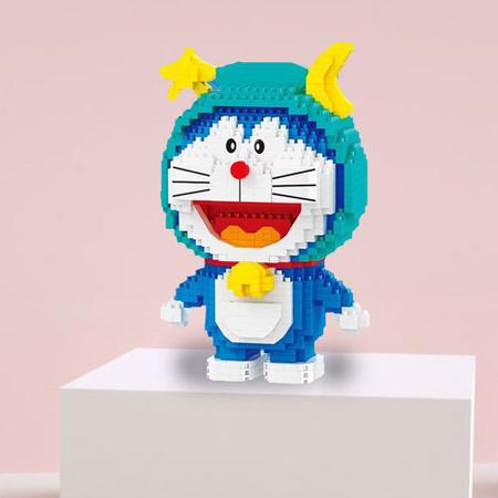 Imagem de Blocos de construção: modelo de constelação de Doraemon em miniatura de Libra