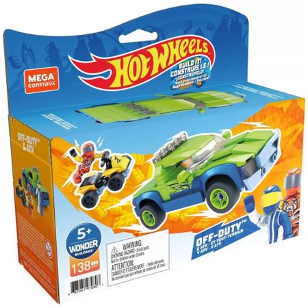 Imagem de Blocos de Encaixe Mega Construx - Hot Wheels - Kart e Racer - 138 peças - 887961970791