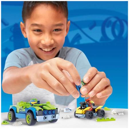 Imagem de Blocos de Encaixe Mega Construx - Hot Wheels - Kart e Racer - 138 peças - 887961970791