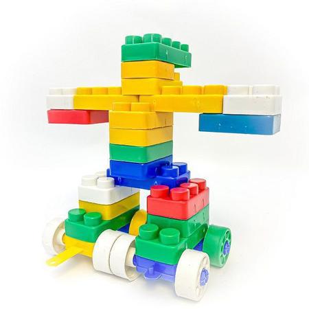 Pecinhas Grandes Montar Encaixar Rodinha Brinquedo Educativo - R$ 69,9